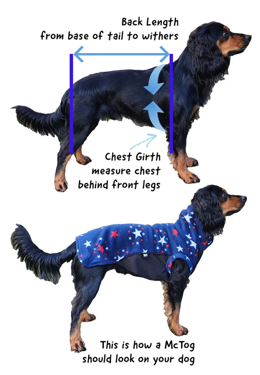 Bubbalicious Waterproof Microfleece McTog Dog Jumper - Back Poppers