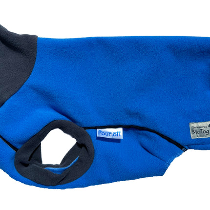 Cobalt Blue Double layer Waterproof Microfleece McTog Dog Jumper