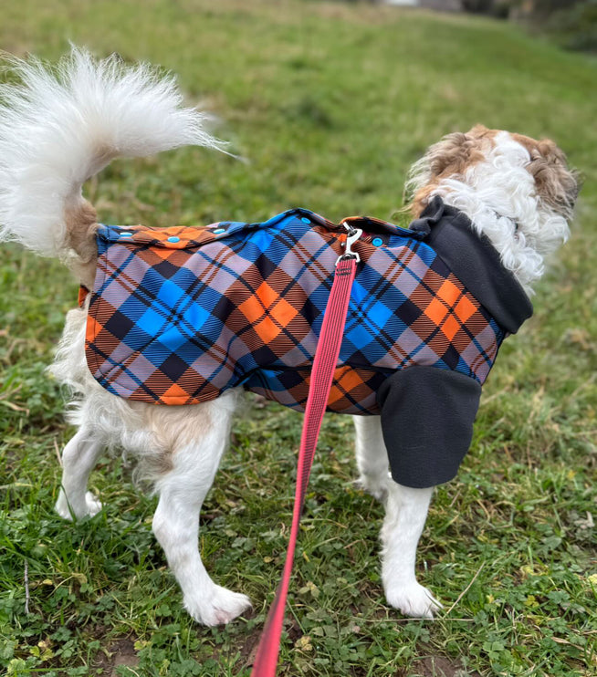 The Highlander McTog Dog Jumper - With Sleeves - Full Poppers Step In